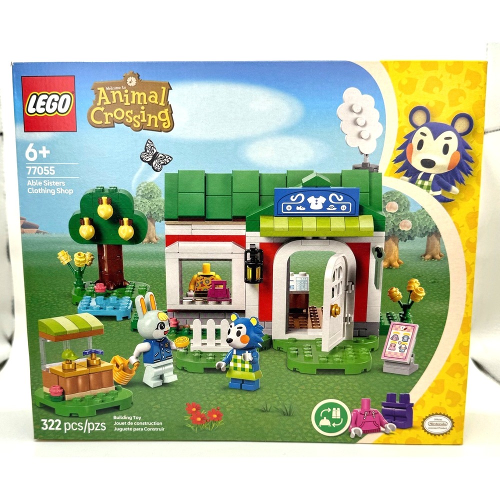 LEGO Animal Crossing 77055 Able Sisters Clothing Shop Toy Building Set New